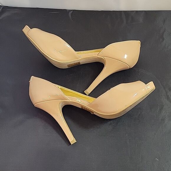 WOMEN"S IT’S OK PEEP TOE D'ORSAY HIGH HEEL STILETTOS PUMP SHOES - Picture 9 of 13